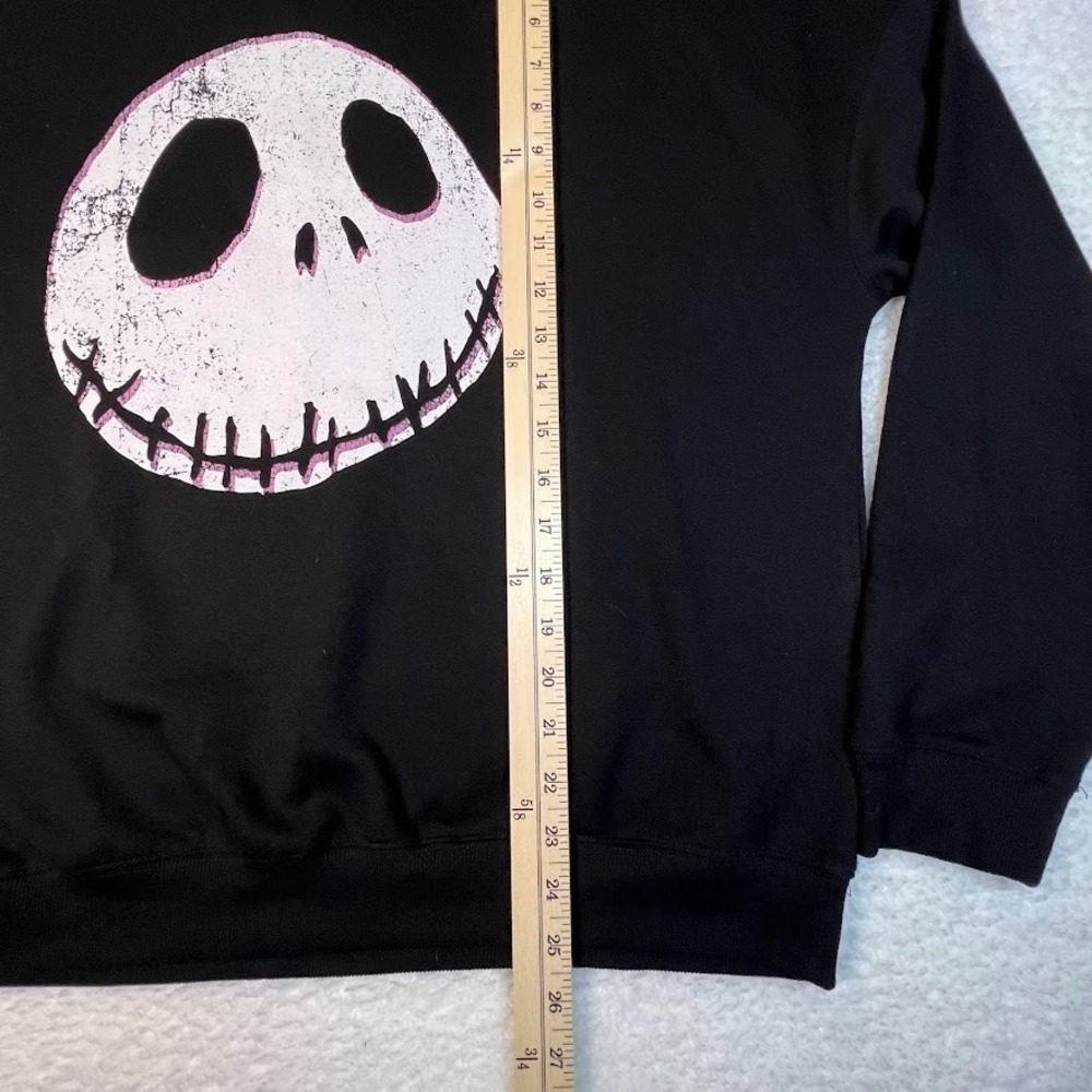 Disney Jack Skellington Nightmare Before Christmas Black Sweatshirt Halloween XL - Picture 4 of 6
